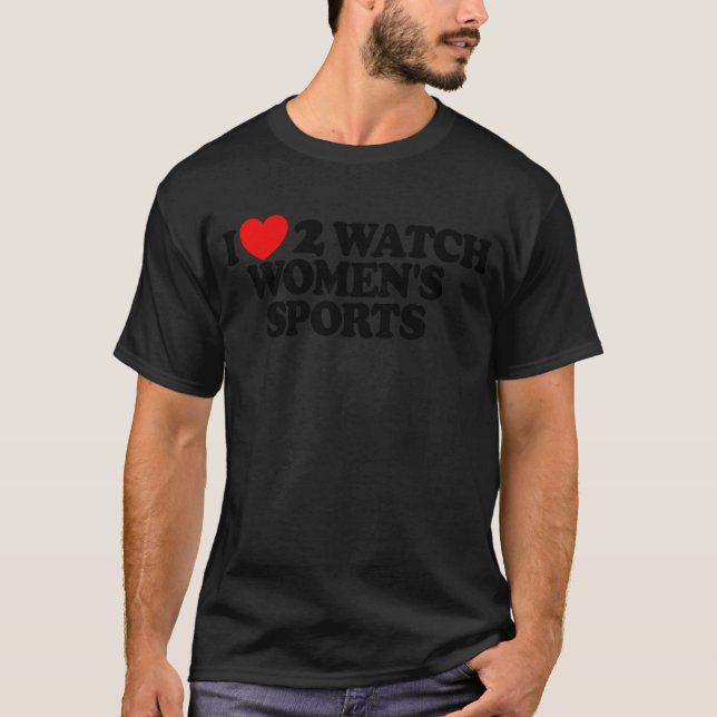 T-shirt I Loveo Watch Womens Sports retro (Devant)