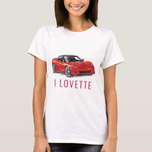T-SHIRT I LOVETTE UNIQUE CONCEPTION DE VOITURE