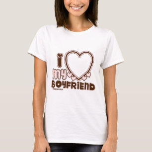T-shirt i luv brown bf