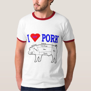 T-SHIRT I LUV PORK
