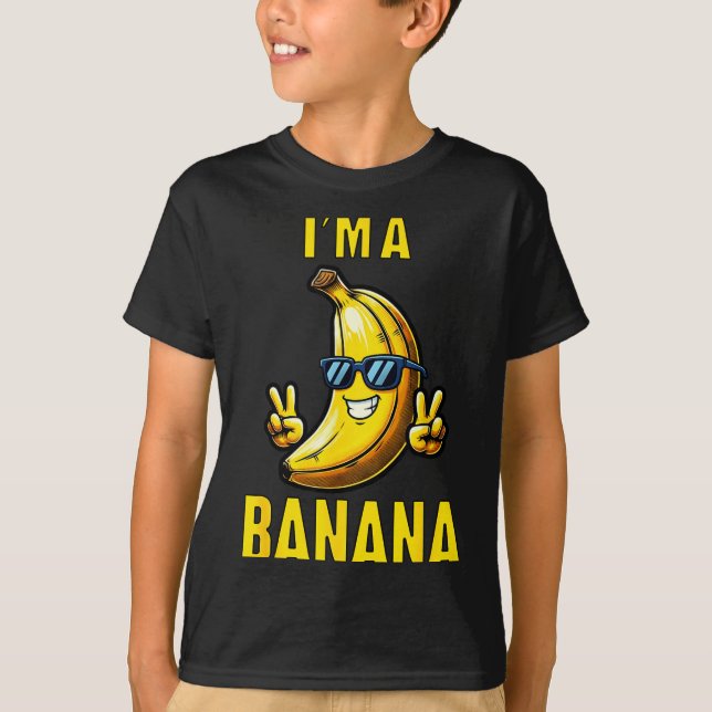 T-shirt I’m A Banana Funny Cartoon Humor Design  (Devant)