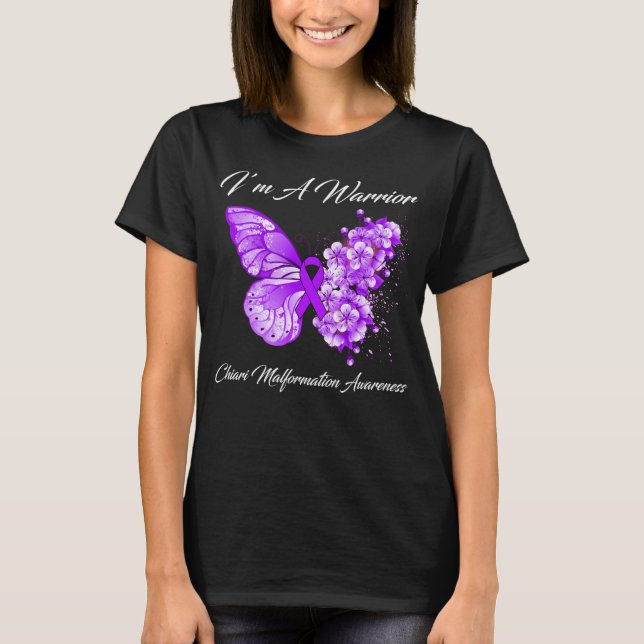 T-shirt I’m A Warrior Chiari Malformation Awareness (Devant)