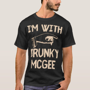 T-shirt I_m Avec Drunky Mcgee Funny Couples St patrick Da