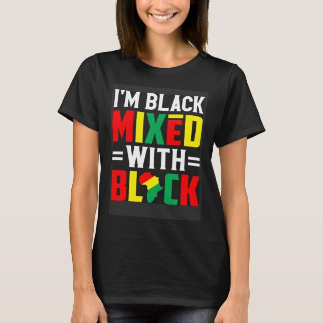 T-shirt I m Black Mixed With Black (Devant)