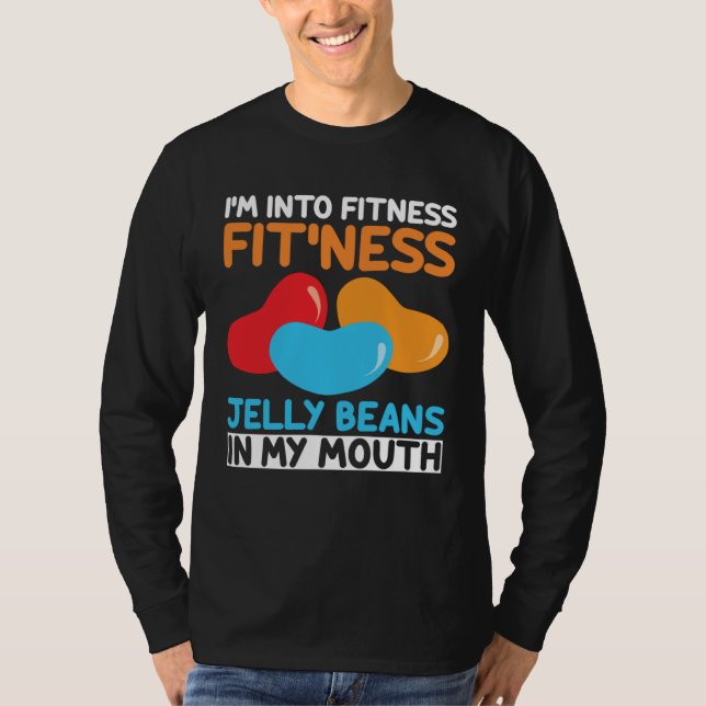 T-shirt I m Into Fitness Jelly Beans In My Mouth  Easter S (Devant)