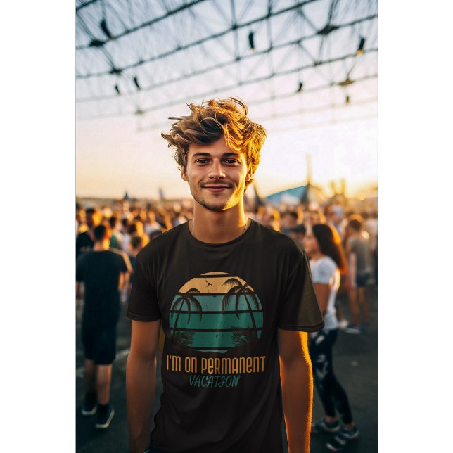 T-shirt I’m On Permanent Vacances Retro Vacances Vibes (Créateur téléchargé)
