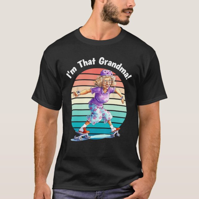 T-shirt I m That Grandma Motorcycle Cool Fun (Devant)