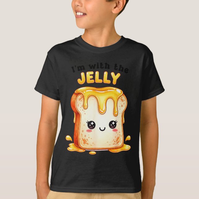 T-shirt I’m With The Jelly Funny Matching Couple Cute Kawa (Devant)