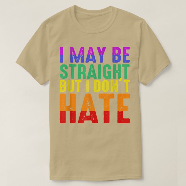 T-shirt I May Be Straight (Design devant)