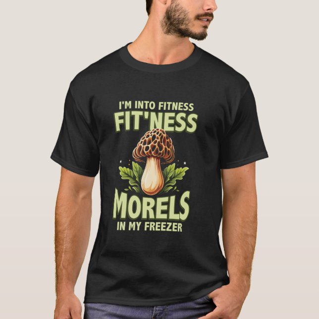 T-shirt I m'in Fitness Fit ness Morels Morel Champhroom (Devant)
