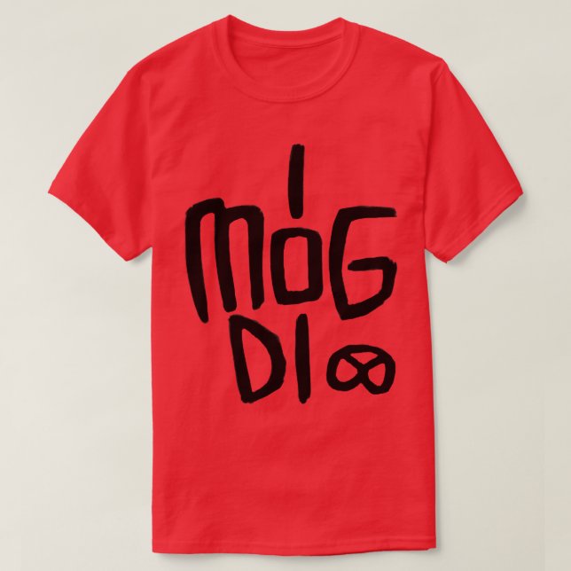 T-shirt I mog di Bavarian German Je vous aime (Design devant)