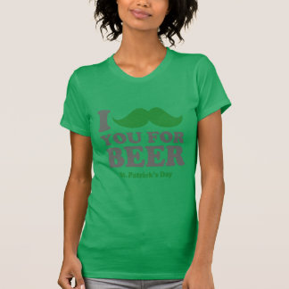T-shirt I moustache vous pour le jour de St Patricks de