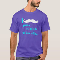 I moustache vous une police d'Aqua de question
