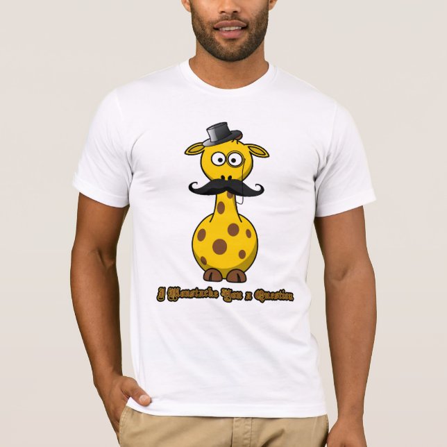 T-shirt I moustache vous une question (Devant)