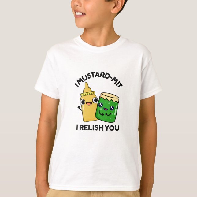 T-shirt I Mustard-mit Je Vous Relie Drôle Conditionnement  (Devant)