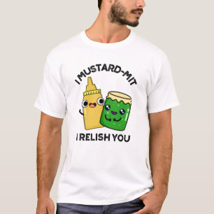 T-shirt I Mustard-mit Je Vous Relie Drôle Conditionnement