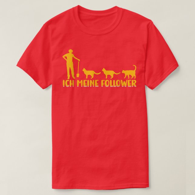 T-shirt I My Followers Tieliebe Katzenliebe Katzen Farmer  (Design devant)