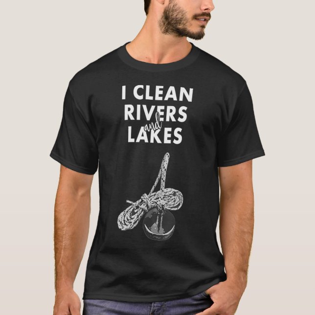 T-shirt I Nettoyer les rivières et les lacs Pêche au filet (Devant)
