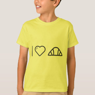 T-shirt I pains de croissant de coeur