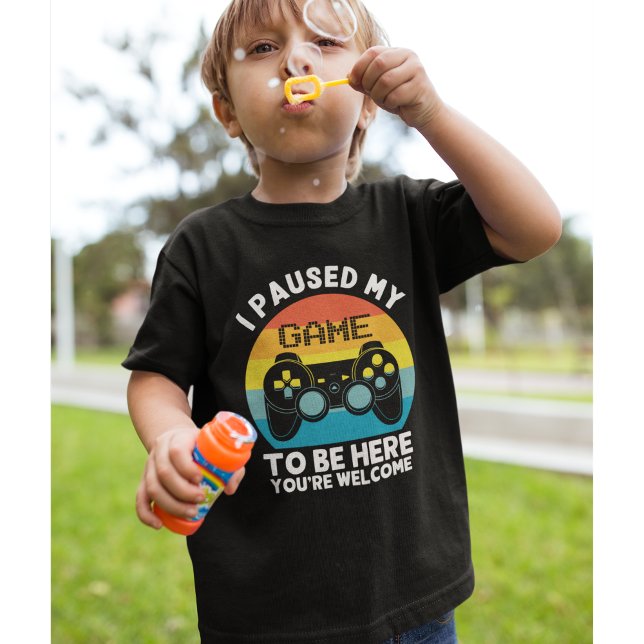 T-shirt I Paused my Name To be Here Gamer (Créateur téléchargé)