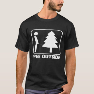 T-shirt I Pee Extérieur Funny Camping T-Shirt_1