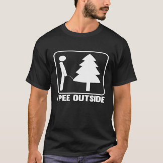 T-shirt I Pee Extérieur Funny Camping T-Shirt_1