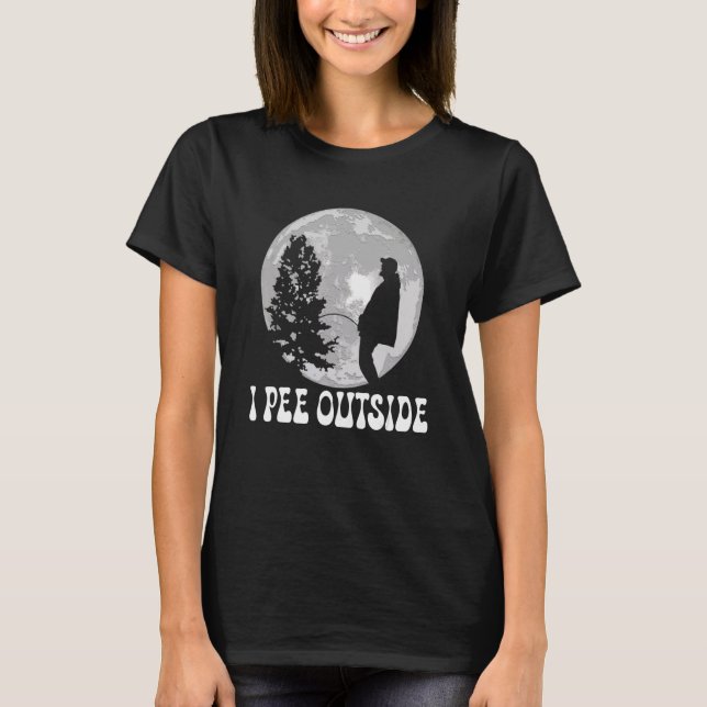 T-shirt I Pee Outside (Devant)
