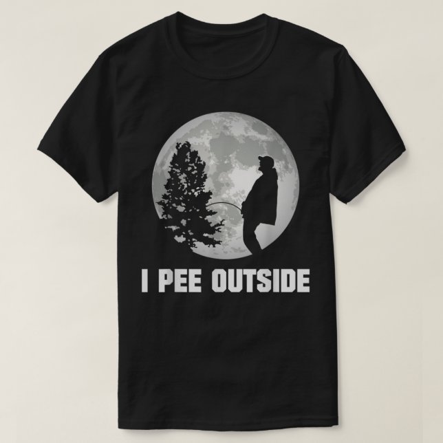 T-shirt I Pee Outside (Design devant)