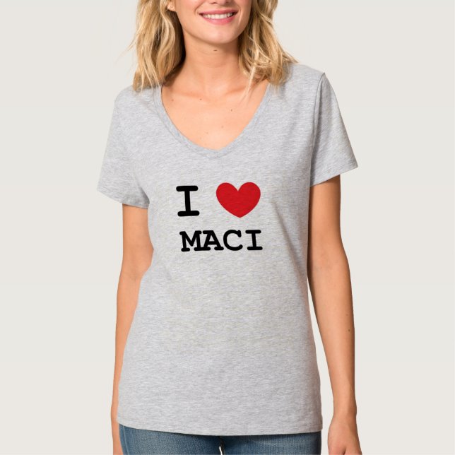 T-shirt I pièce en t de Maci de coeur (Devant)