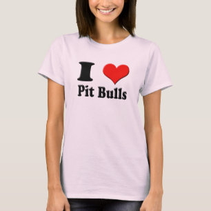 T-shirt I pièce en t de pitbulls de coeur