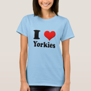 T-shirt I pièce en t de Yorkies de coeur