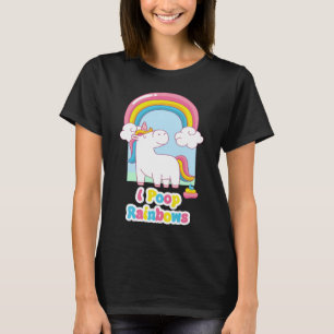 T-shirt I Poop Rainbows Funny Unicorne