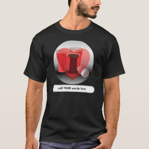 T-shirt I puanteur de bière de coeur