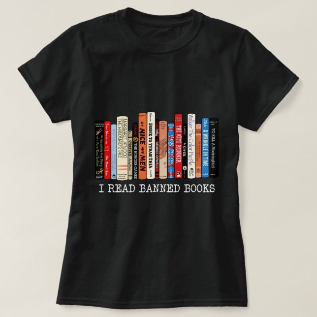 T-shirt I Read Banned Books Week Librarian Freadom Reader (Design devant)