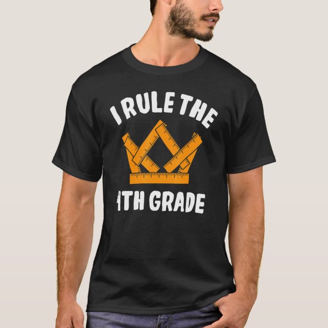 T-shirt I Règle 4e année 4e année 4e année Premier jour (Devant)