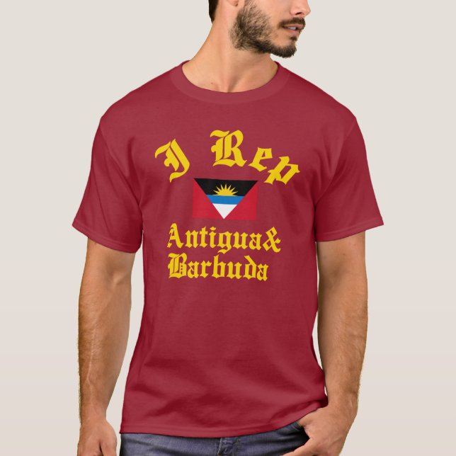 T-shirt I représentant Antigua-et-Barbuda (Devant)