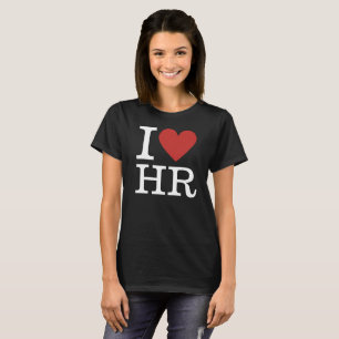 T-shirt I ❤️ RH pour les employés de la Mairie CUSTOM Femm
