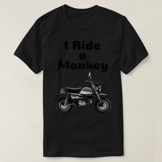 T-shirt I Ride a Monkey - Moto Minibike  (Design devant)