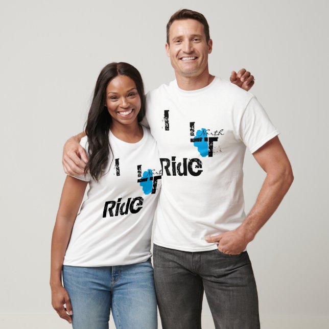 T-shirt I Ride North Lake Tahoe (Unisexe)