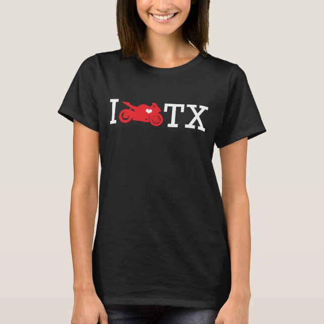 T-shirt I Ride Texas (Devant)