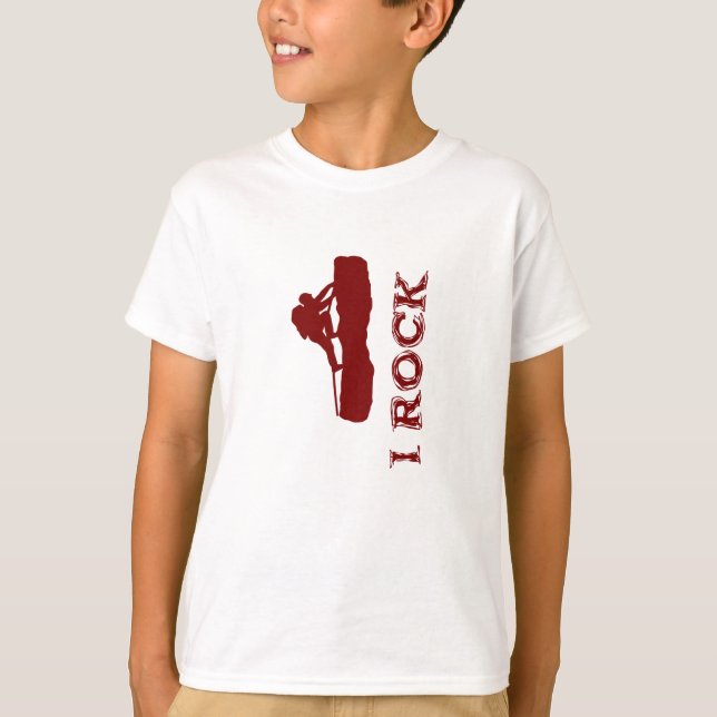 T-shirt i Rock (rouge) Unisex Kids Tee (Devant)
