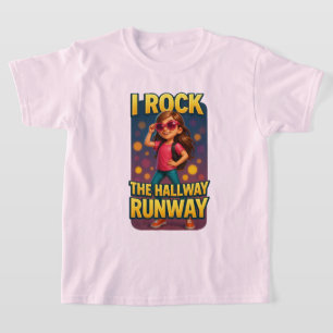 T-shirt I Rock the Hallway Runway School Tee