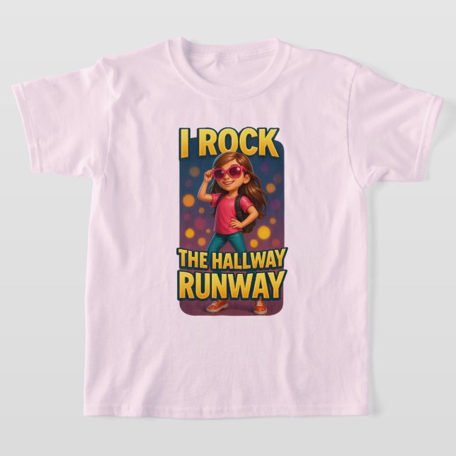 T-shirt I Rock the Hallway Runway School Tee (Poser)