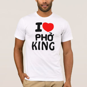 T-shirt I roi de Pho de coeur