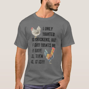 T-shirt I Seulement Recherché 10 Poulets, Amateur De Poule