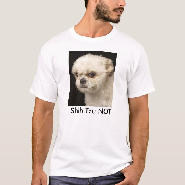 T-SHIRT I SHIH TZU PAS. CADEAU DRÔLE DE SHIH TZU (Devant)