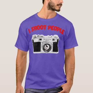 T-shirt I Shoot People Camera Geek Cadeau Conception