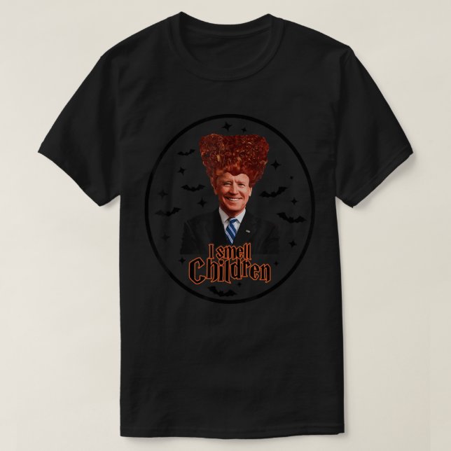 T-shirt I-Smell-Children anti-joe Biden Funny sorcières Ha (Design devant)