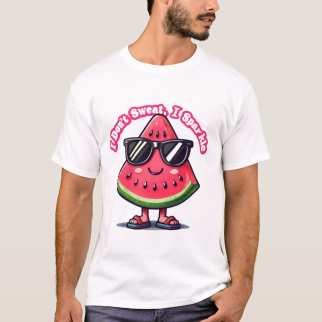 T-shirt I Sparkle - Citation d'été mignonne et confiante (Devant)