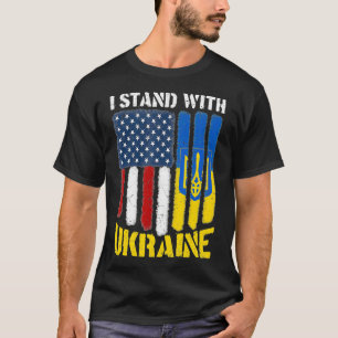 T-shirt I Stand With Ukraine Ukrainian Pray For Save Ukrai